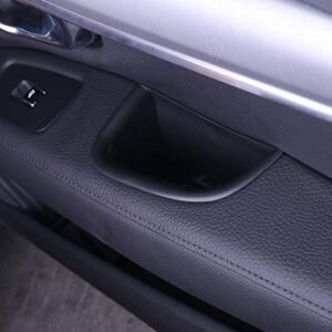 2 pcs Black Front Door Storage Box For Volvo S90 Car Container Holder Tray Accessories