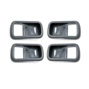 Car Inner Door Handle Bezel Front Rear Compatible for Toyota Land Cruiser Lexus LX450 1991-1997 Set 69277-60010-03 69278-60010-03