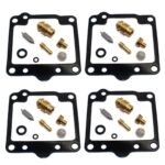 Carburetor Kit for ZN1100 /B 1984-1985 ZN 1100 Motorcycle Carburetor Repair kit Floating Needle seat Parts, 4set Carberature
