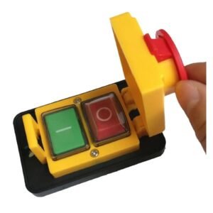 Emergency Stop Switch DZ05 7 Pins 400V IP55 Three-Phase Electromagnetic Emergency Stop Push Button Switch