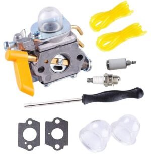 Carburetor Air Filter Kit for Ryobi RY26540 RY28020 RY26500B SS30 SS26 RY28040