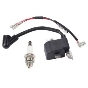 Ignition Coil Module Spark Plug Kit Fit for Husqvarna 136 137 141 23 235 26 36 41