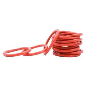 20PCS/lot Red Ring Silicone O Ring CS1mm Thickness OD22/23/24/25/26/27/28/30/34mm Rubber O-Ring Seal Gasket Elasticity Washer(OD22mm)