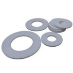 DN15 ~ DN 300 PTFE Flat Flange Gasket Thickness 3mm O Ring Seal Spacer Oil Resistance Washer Round Shape White(DN100 108 X 158MM_1PCS)