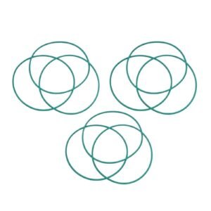 Fluorine Rubber Ring Green FKM O Ring Seal OD81/85/88/90/91/92/95/96/100/105/110 * 3mm Thickness Rubber Seal Oil Gasket Washer(OD90mm)