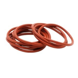 10Pcs VMQ O Ring Seal Gasket Thickness CS 3.5mm OD 10~46mm Silicone Rubber Insulated Waterproof Washer Round Shape Nontoxi Red(OD 24MM ID 17MM_CS 3.5MM)